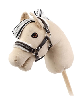 My Hobby Horse - Grime med plys og sten - Brun